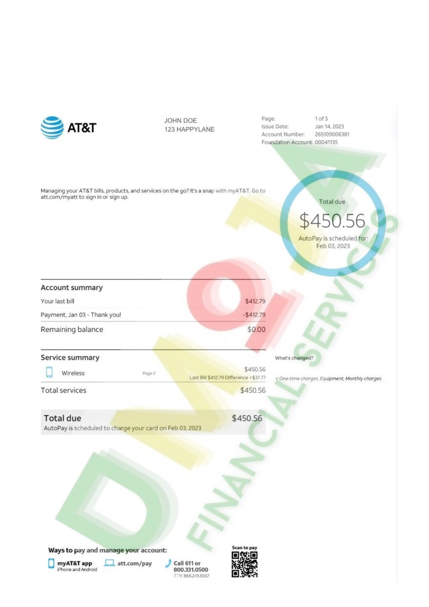 Utility Bill Template(s)