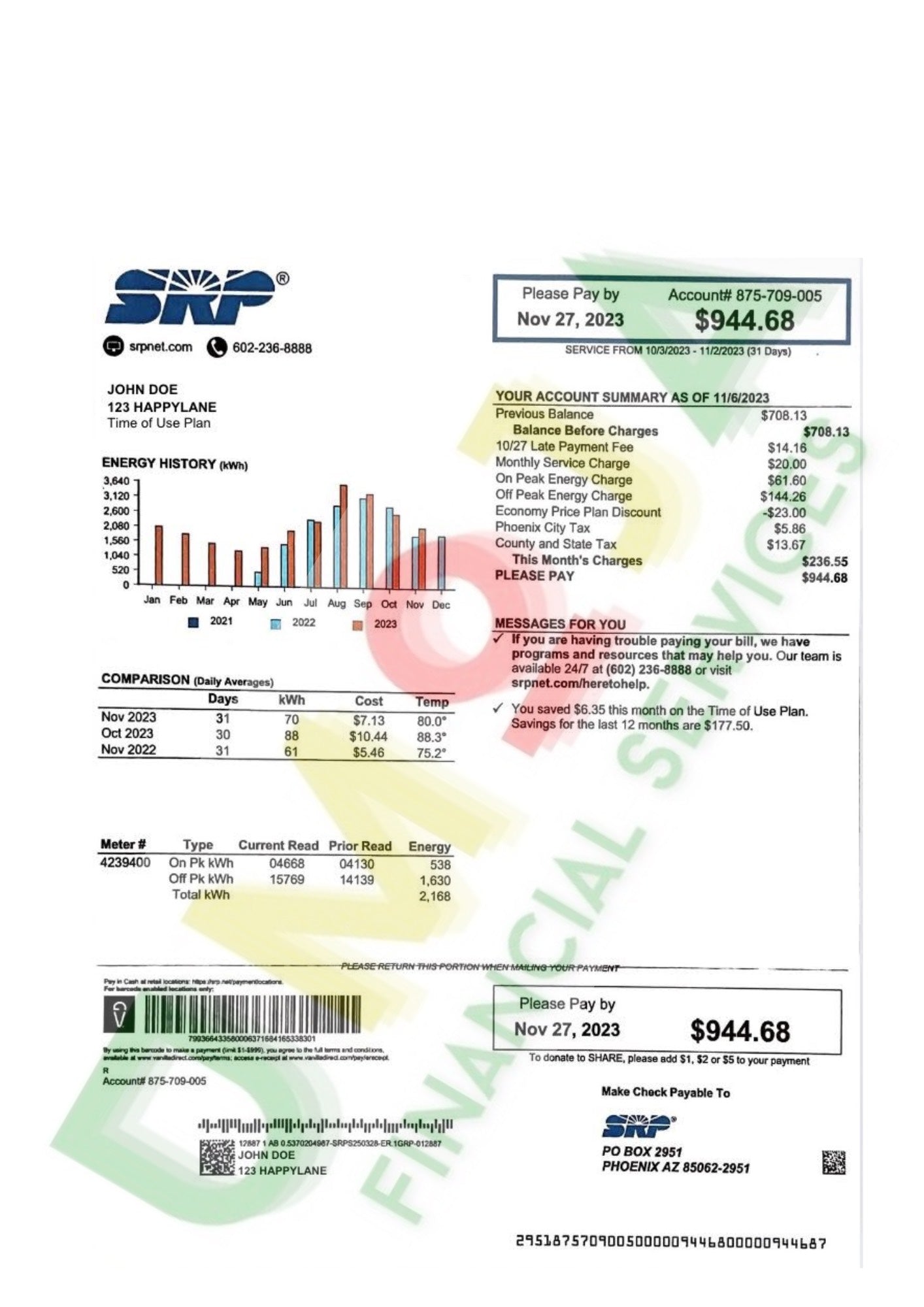 Custom Utility Bills